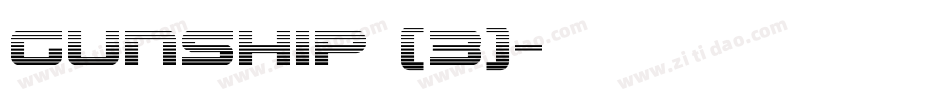Gunship (3)字体转换